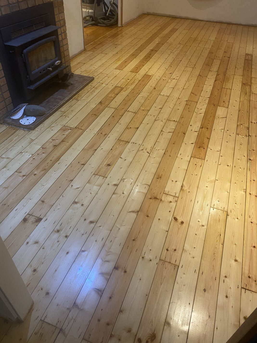 pine floor sanding