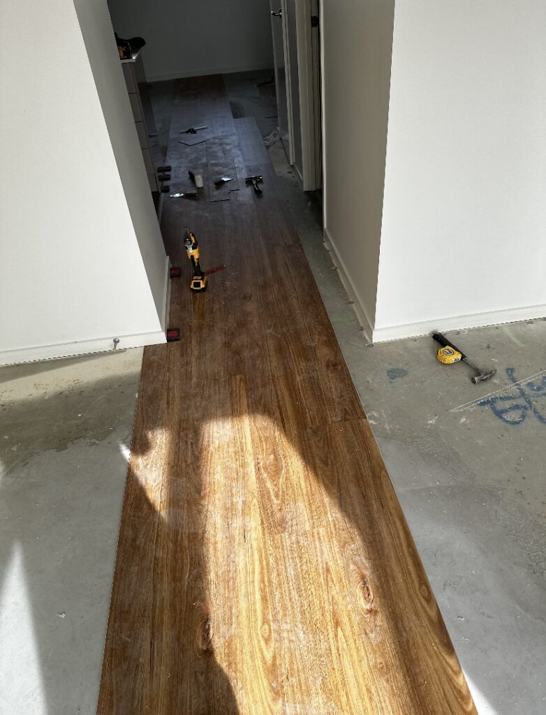 old carpet to hybrid flooring canberra