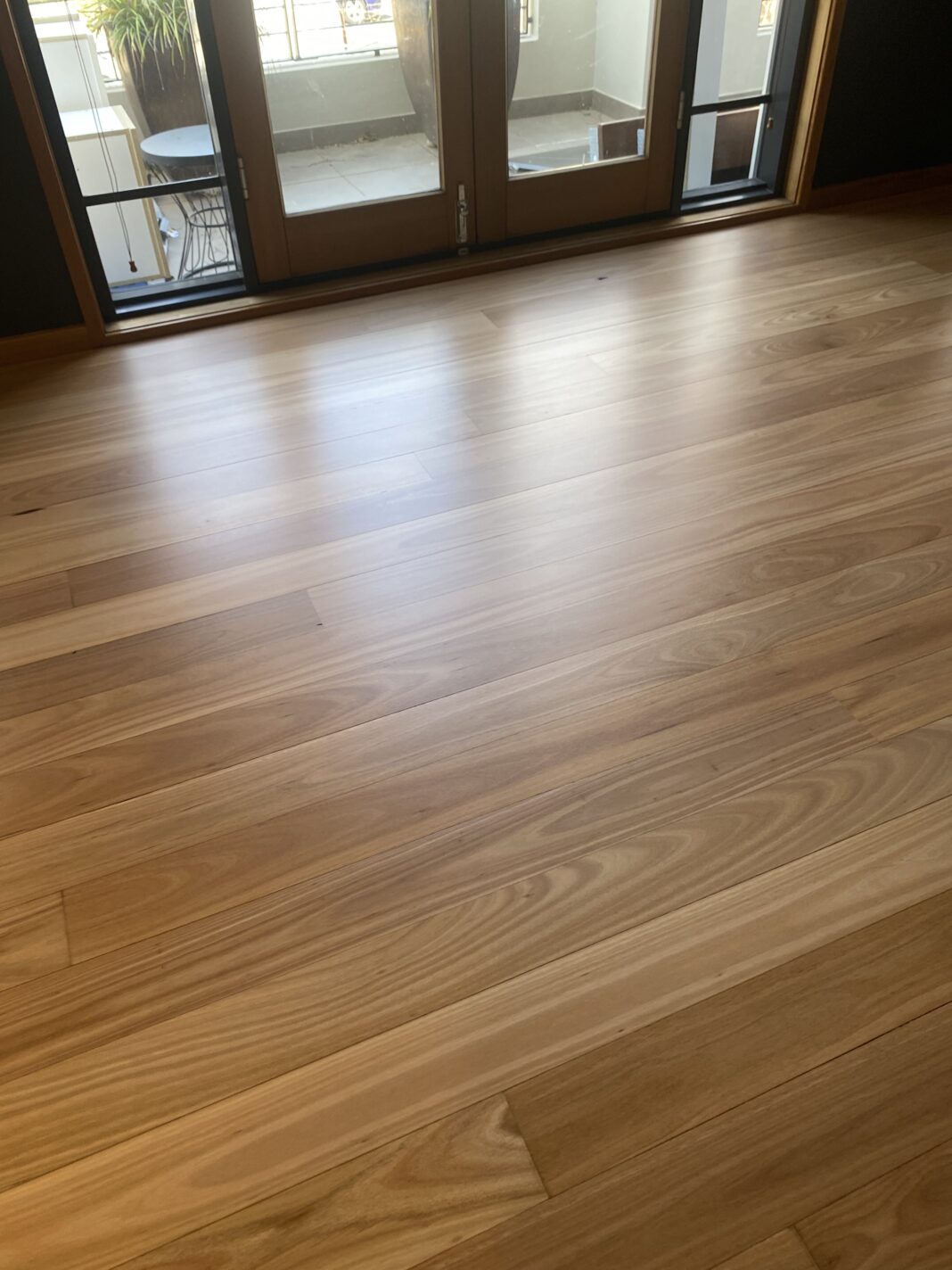 Blackbutt solid timber floor refinish