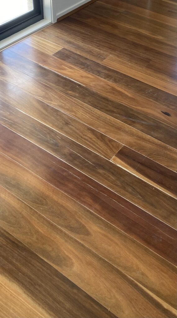 spotted gum floors refinish