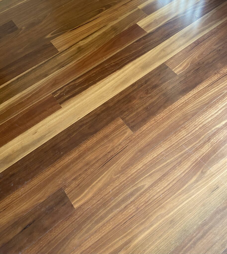 spotted gum engineered floor sanding