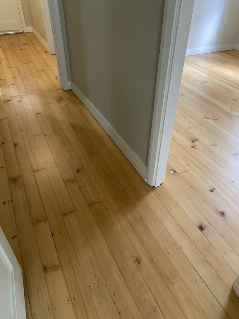 pine floor sanding