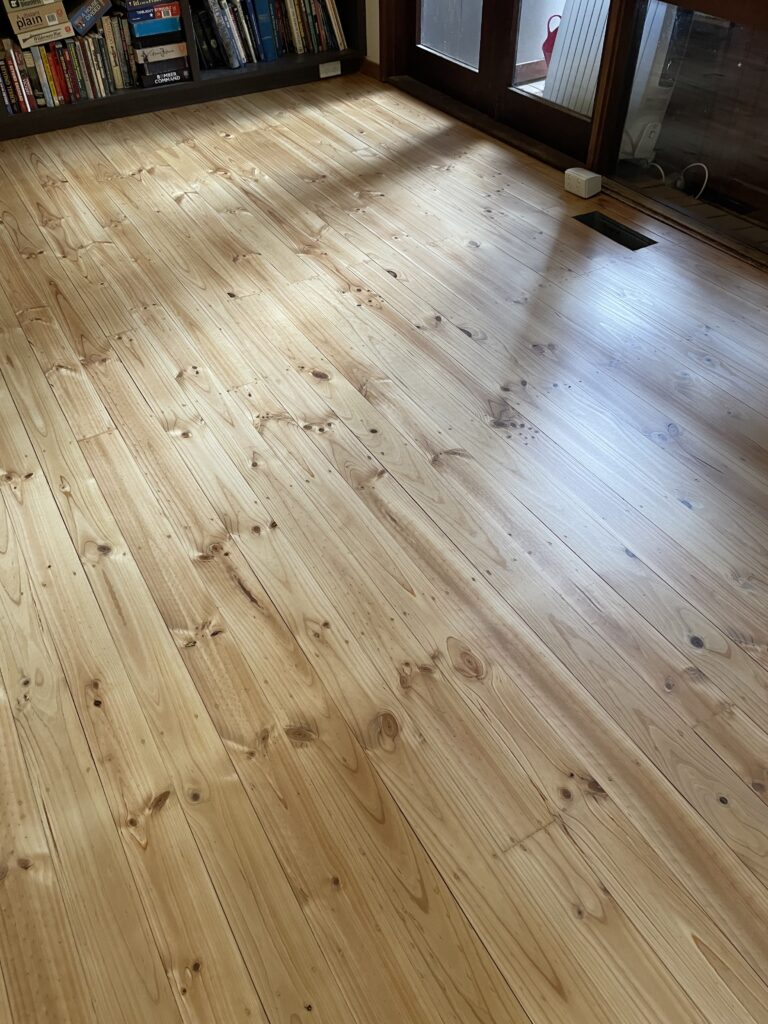 Pine floor polishing Canberra